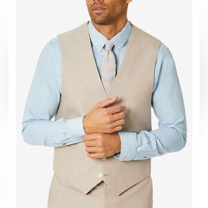 Tommy Hilfiger‎ Men's Modern-Fit TH Flex Stretch Chambray Vest, Size LARGE